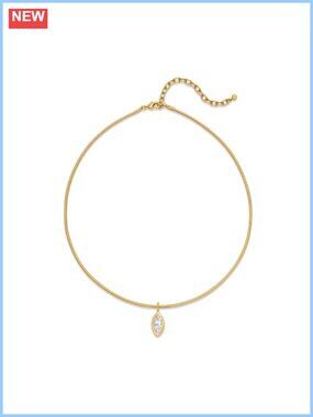 14K Gold Plated Collar Choker Necklace Hypoallergenic Lightweight Women's